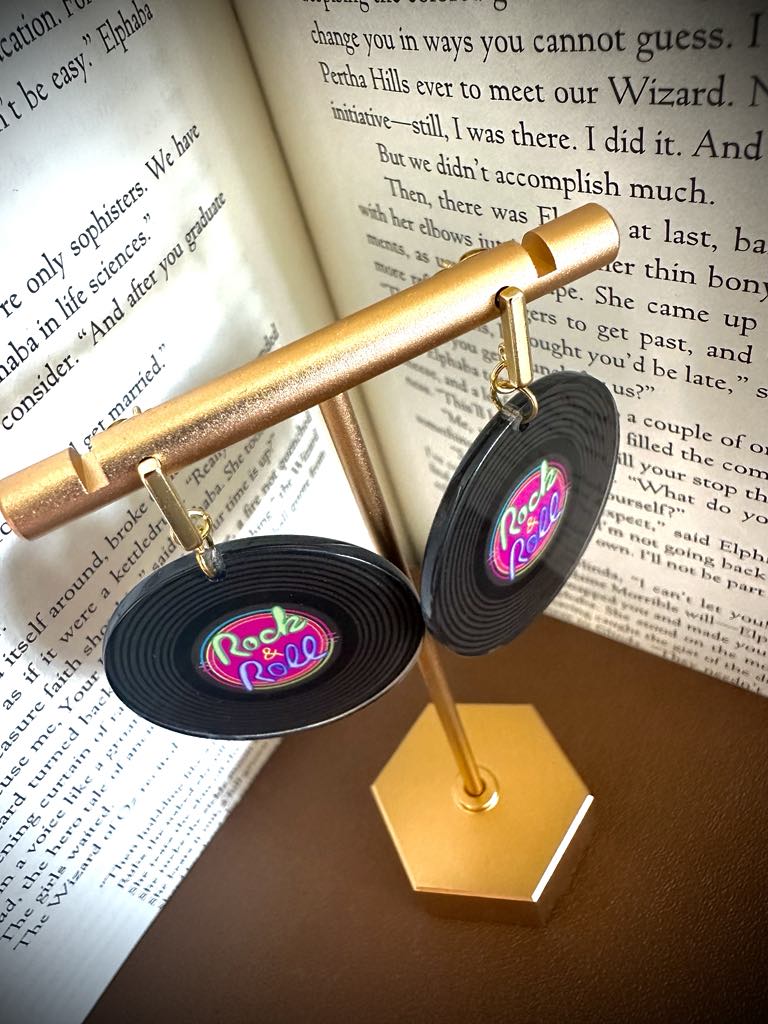 Retro Vinyl Earrings