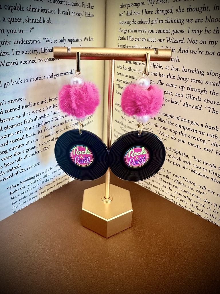 Retro Vinyl w/ Pink Fuzzies