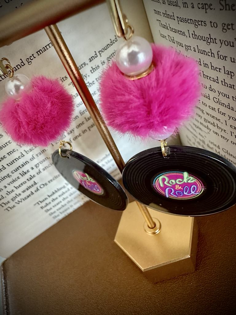 Retro Vinyl w/ Pink Fuzzies